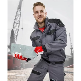 CZH8204 Munkakabát szürke/fekete 5XL