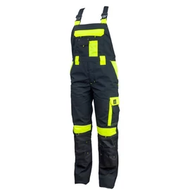 URGENT-Y munkanadrág kantáros fekete/neon 46