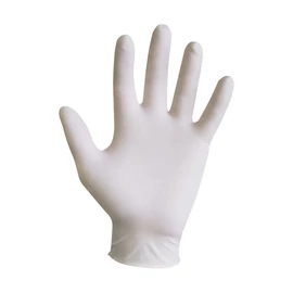 Kesztyű, FEHÉR latex M púderes /200db