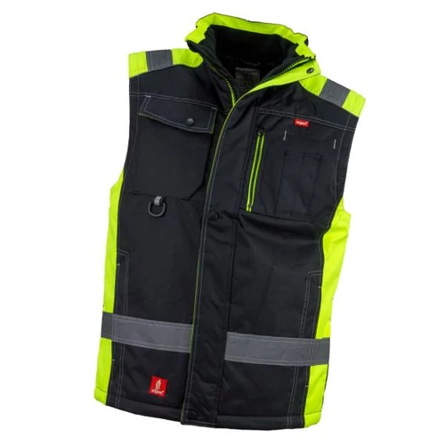 URGENT GL-7230 bélelt mellény 2XL fekete/neon